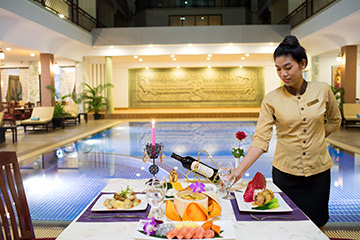 Smiling, smiling private dinner, smiling deluxe, smiling deluxe hotel, smiling deluxe siem reap, smiling deluxe cambodia, smiling deluxe angkor, smiling deluxe hotel siem reap angkor
